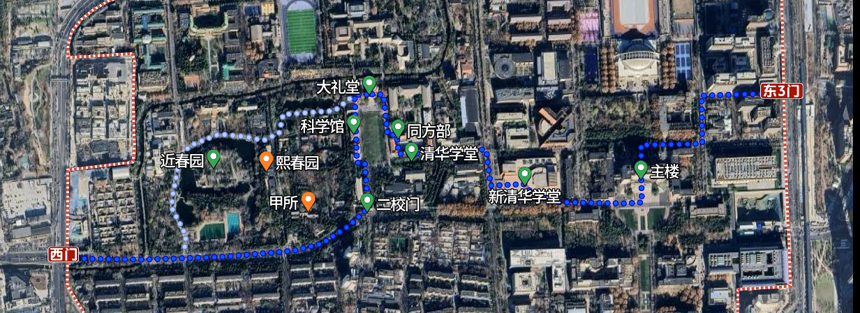 清华大学校园地图